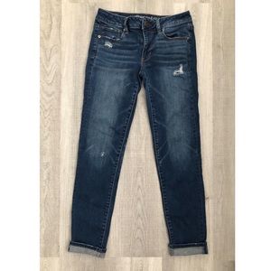 Ripped American Eagle jeans.